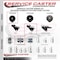 Service Caster 2'' Bright Chrome Neoprene Rubber Caster Side Mount Bracket SCC-GR03S210-NPRB-BC-71678-CB180 - alternate 3